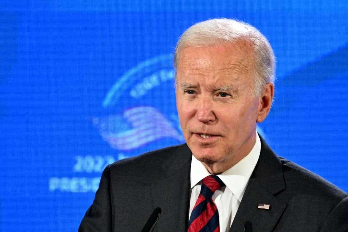 US President Joe Biden who held joint investment talks on Thursday with Israel, India and the United Arab Emirates US President Joe Biden who held joint investment talks on Thursday with Israel, India and the United Arab Emirates