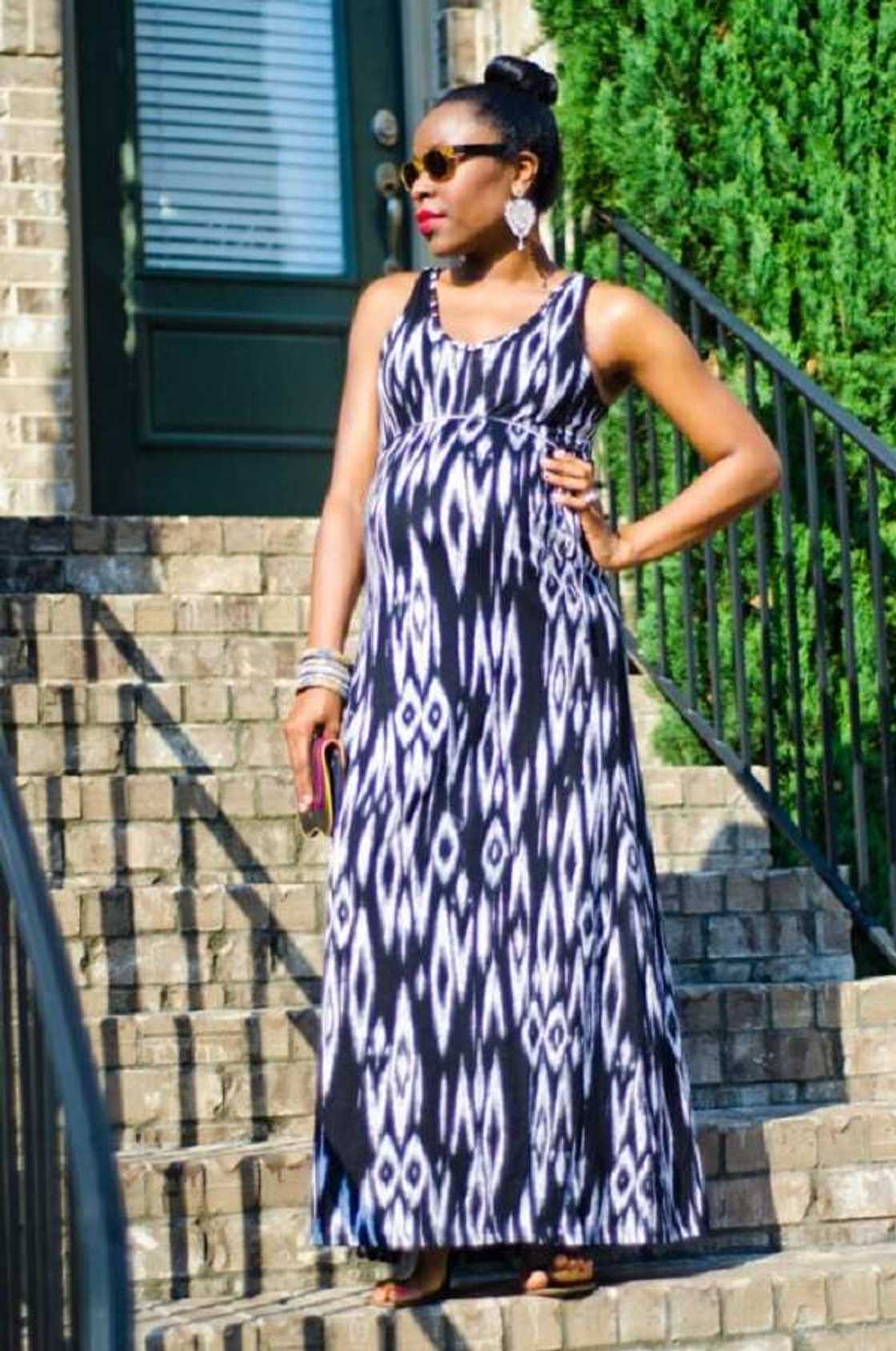 Maternity maxi gown