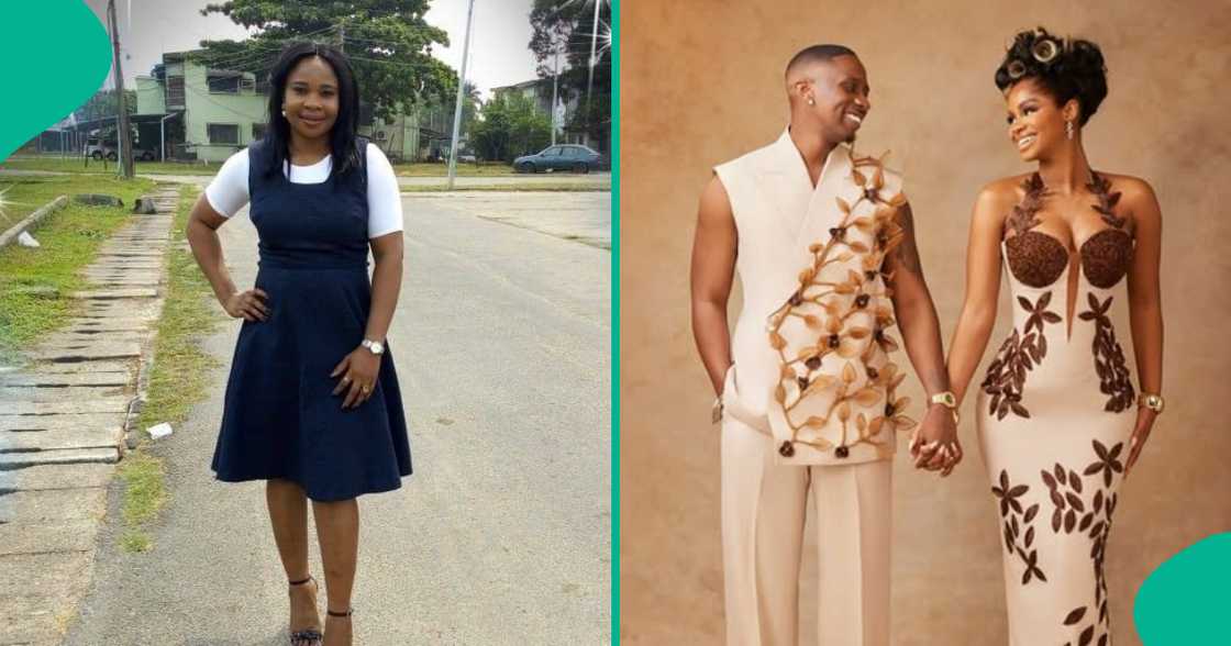 Female MC points out her observation about Priscilla Ojo's husband during wedding Female MC points out her observation about Priscilla Ojo's husband during wedding