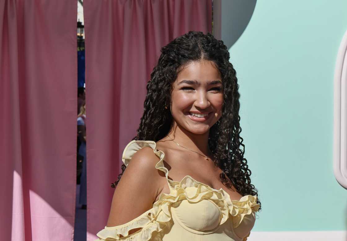 Laila Lockhart Kraner attends the premiere of Universal Pictures' "Gabby's Dollhouse: The Movie" at AMC The Grove 14 in Los Angeles, California