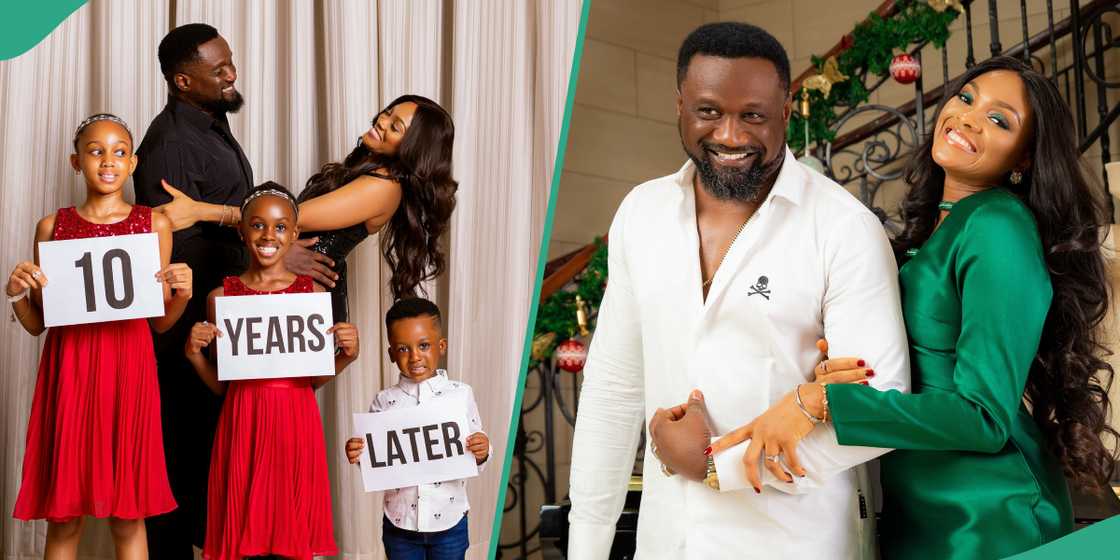 Jude Okoye and his family rock lovely outfits