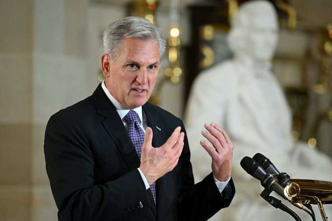 US House Speaker Kevin McCarthy said negotiators were 'working hard' to avoid a debt default US House Speaker Kevin McCarthy said negotiators were 'working hard' to avoid a debt default