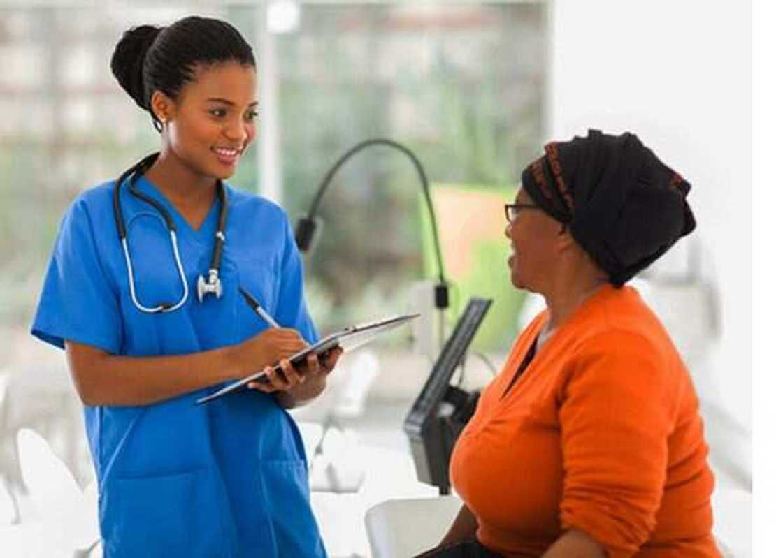 A nurse in a hospital