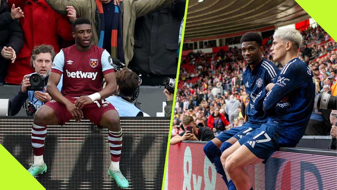 Alejandro Garnacho 'copied' Kudus' goal celebration during Manchester United's game against Southampton. Alejandro Garnacho 'copied' Kudus' goal celebration during Manchester United's game against Southampton.