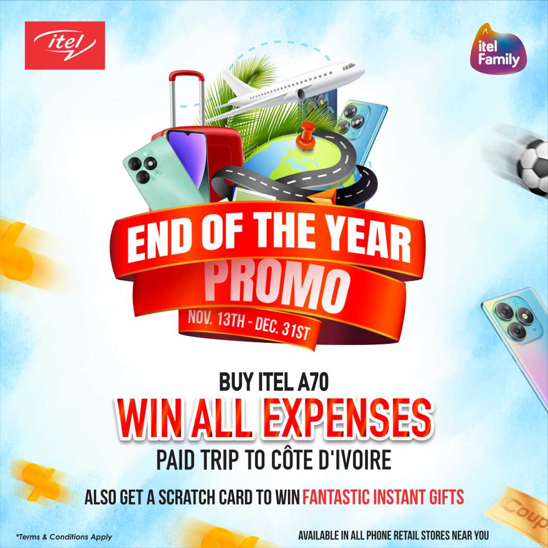 Win a Trip to Cote d’Ivoire in the itel End of the Year Promo! Win a Trip to Cote d’Ivoire in the itel End of the Year Promo!