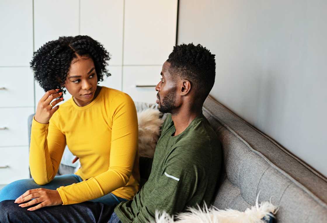 A couple talking A couple talking