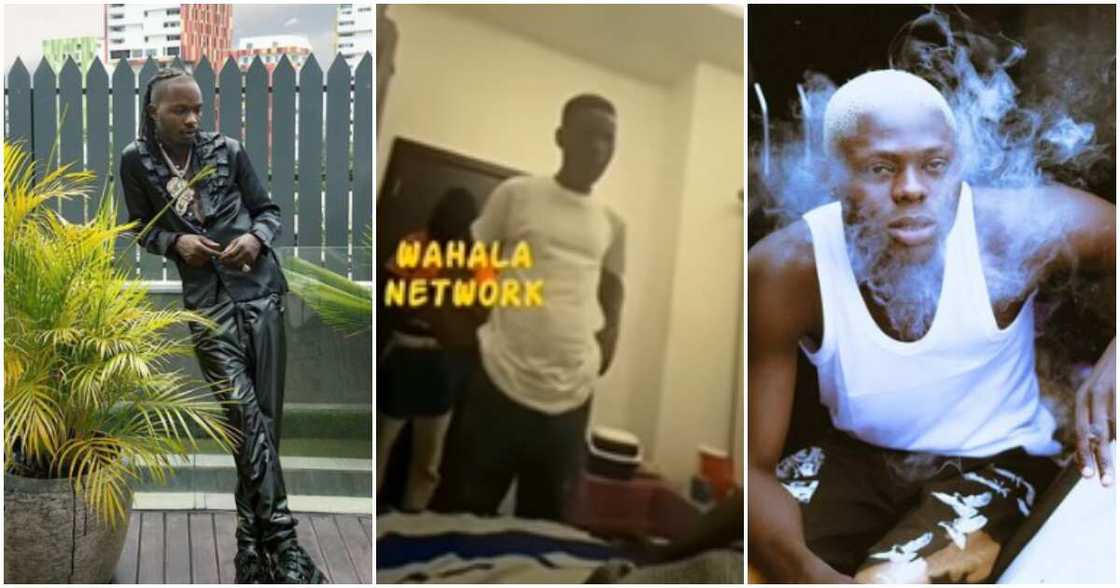 Photos of Naira Marley and Mohbad and his Dad Photos of Naira Marley and Mohbad and his Dad