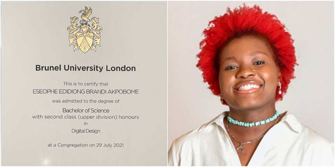 Eseophe Edidiong Brandi Akpobome graduated with a 2:1 Eseophe Edidiong Brandi Akpobome graduated with a 2:1