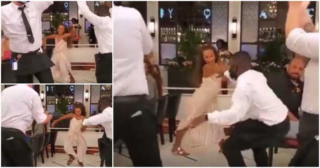 Video shows moment waiters left their jobs to dance with a little girl in a restaurant, video sparks reactions Video shows moment waiters left their jobs to dance with a little girl in a restaurant, video sparks reactions