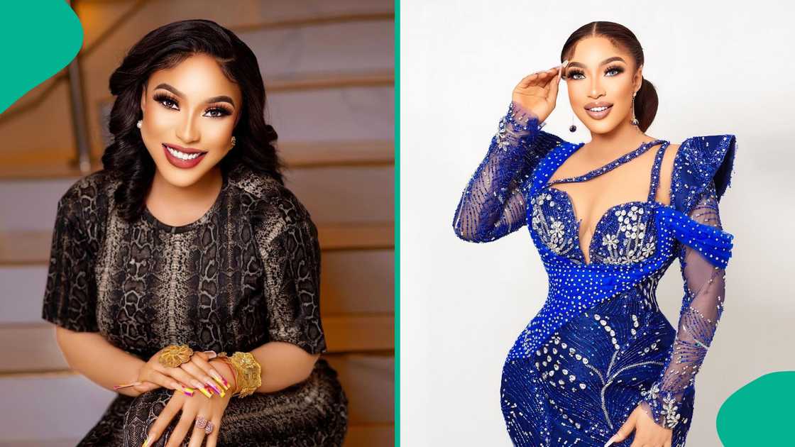 Tonto Dikeh prays for those in pains from addiction. Tonto Dikeh prays for those in pains from addiction.
