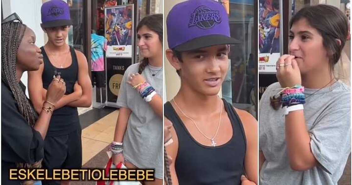 Lady asks oyinbo, pronunciation, eskelbetiolebebe, hilarious video Lady asks oyinbo, pronunciation, eskelbetiolebebe, hilarious video