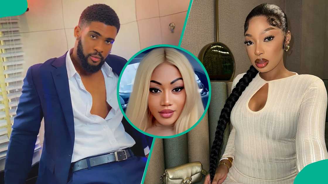BBNaija Bright Morgan reacts to his American lover's rant about him cheating on her.