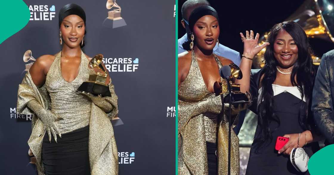 Tems wins second Grammy award. Tems wins second Grammy award.