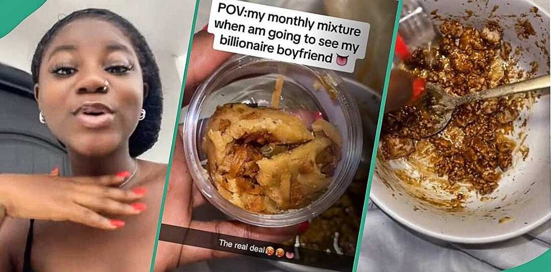 Girl shows products she takes before going to see billionaire boyfriend