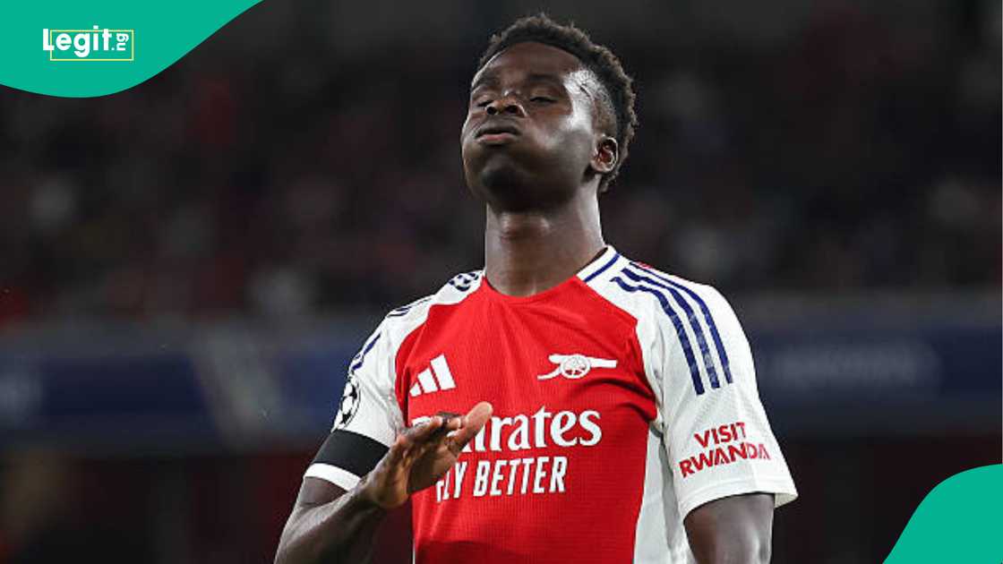 Bukayo Saka, Arsenal, PSG, UCL Bukayo Saka, Arsenal, PSG, UCL