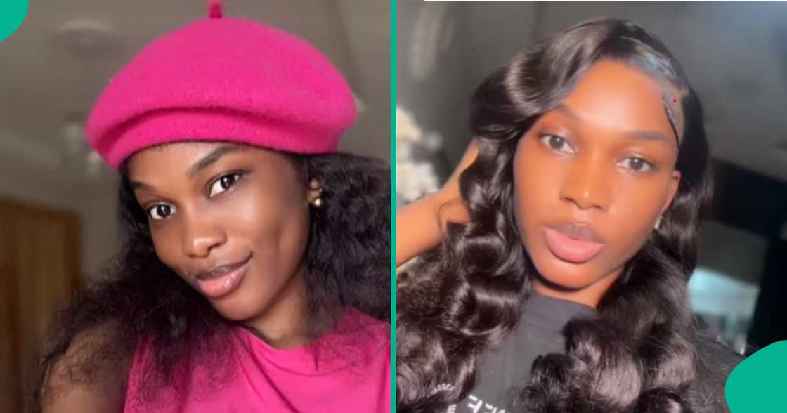 A Nigerian lady trends as she shares how her brother wore her shoes while ironing in a TikTok video. A Nigerian lady trends as she shares how her brother wore her shoes while ironing in a TikTok video.