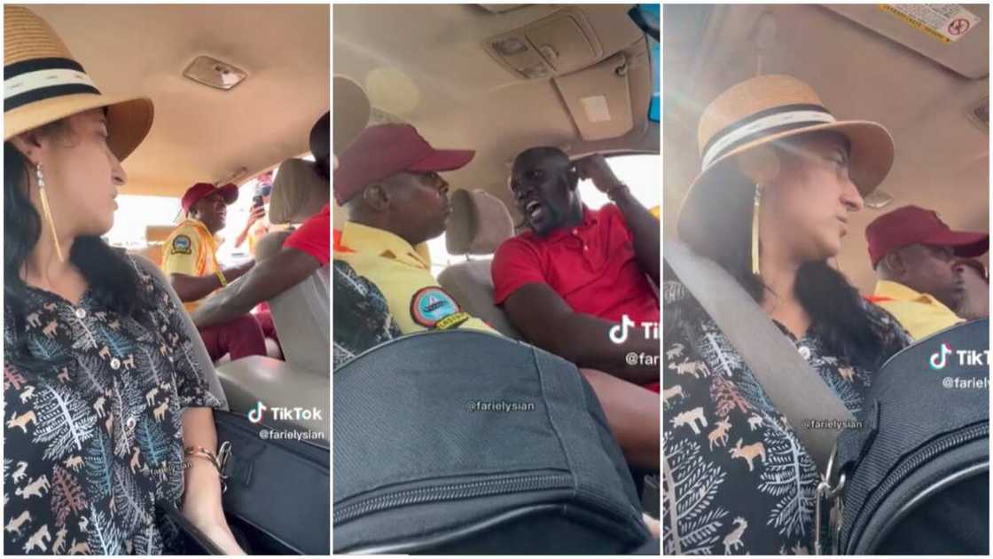 Oyinbo lady and driver/LASTMA stops driver. Oyinbo lady and driver/LASTMA stops driver.