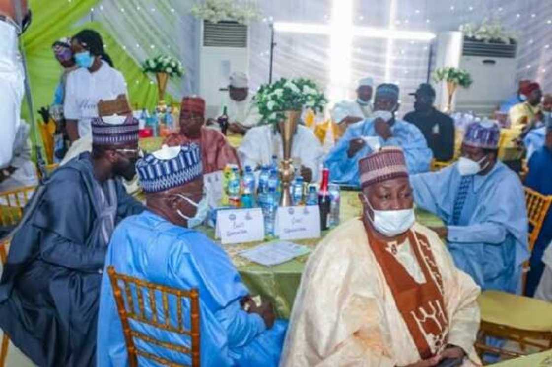 Dangote, Lawan, Jiga-jigan siyasa sun halarci auren 'dan gidan IGP na yan sanda