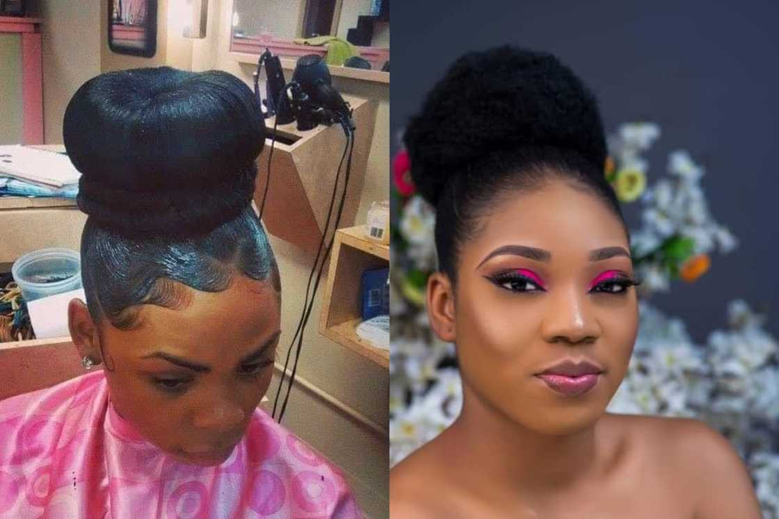 Trending gel up bun Trending gel up bun