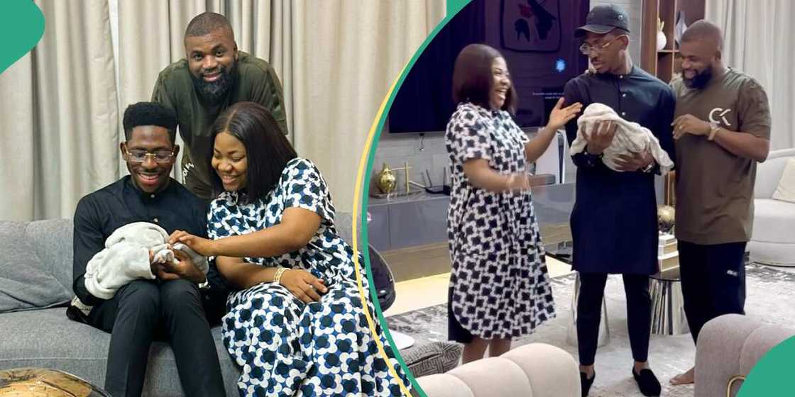 Moses Bliss with Mercy Chinwo and husband. Moses Bliss with Mercy Chinwo and husband.
