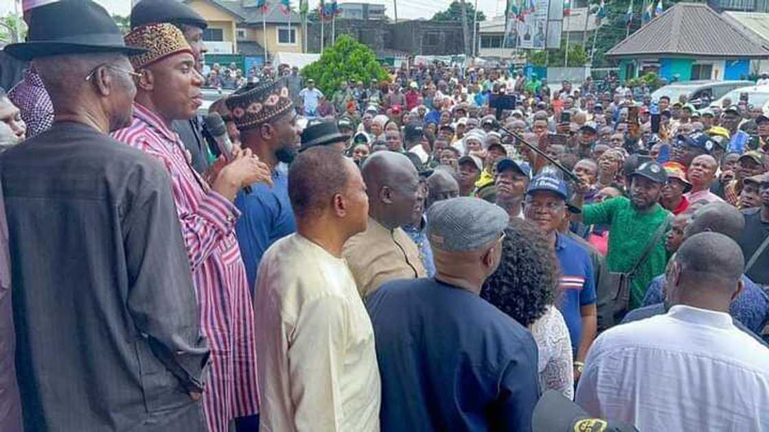 Rotimi Amaechi, APC supporters in Rivers Rotimi Amaechi, APC supporters in Rivers