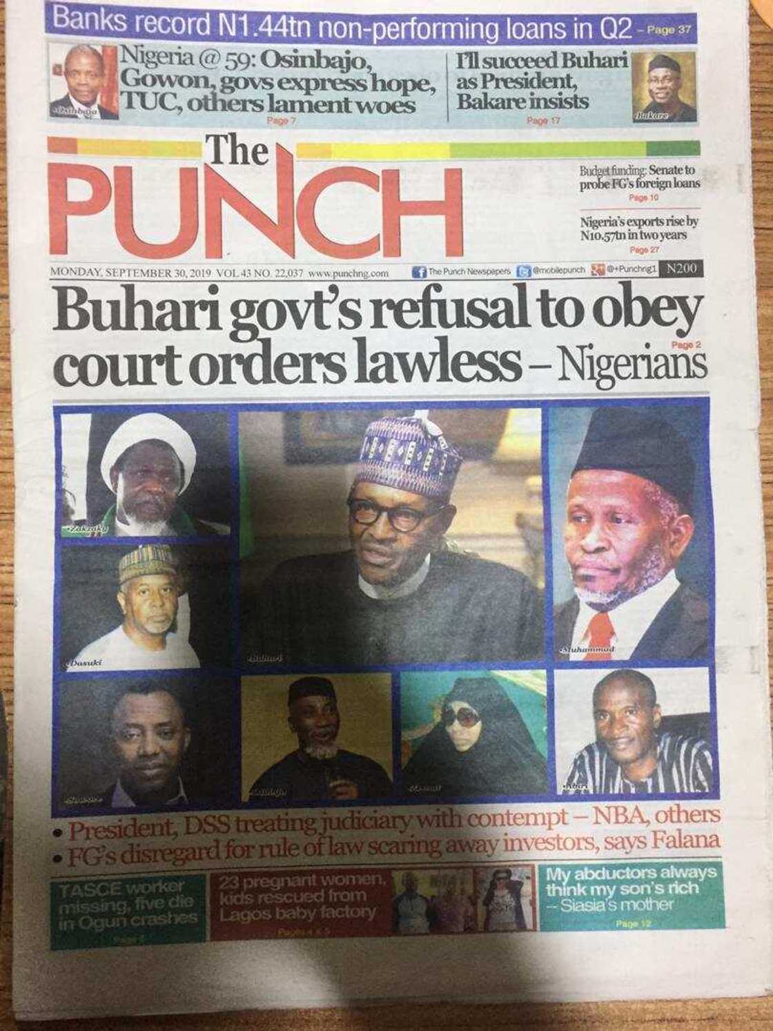 Newspapers review for Monday 30: It's time to end insurgency - Gowon tells military Newspapers review for Monday 30: It's time to end insurgency - Gowon tells military