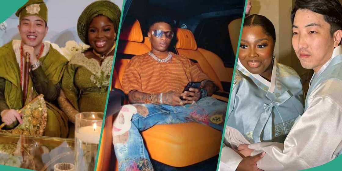 Korean groom sings Wizkid's Ojuelegba at his Nigerian wedding. Korean groom sings Wizkid's Ojuelegba at his Nigerian wedding.