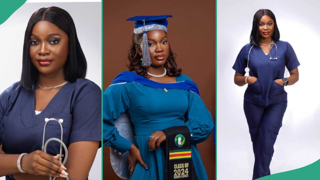 Lady successfully becomes a nurse.