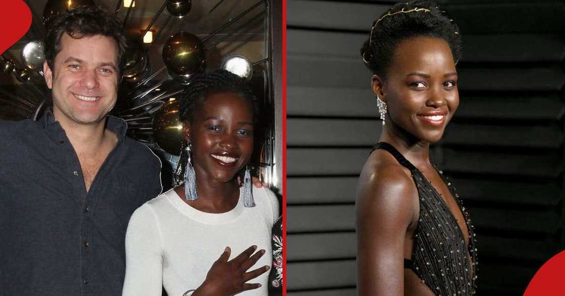 Lupita Nyong'o with Joshua Jackson (l), while (r) is Lupita Nyong'o. Lupita Nyong'o with Joshua Jackson (l), while (r) is Lupita Nyong'o.