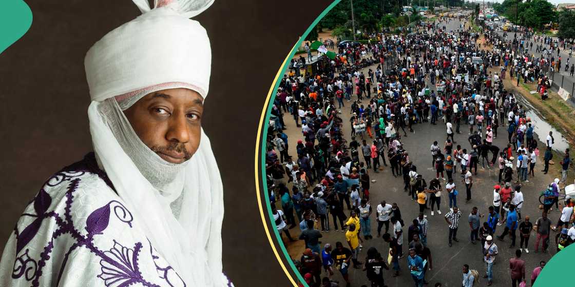 Emir Sanusi speaks as hardship protesters return to Kano streets Emir Sanusi speaks as hardship protesters return to Kano streets