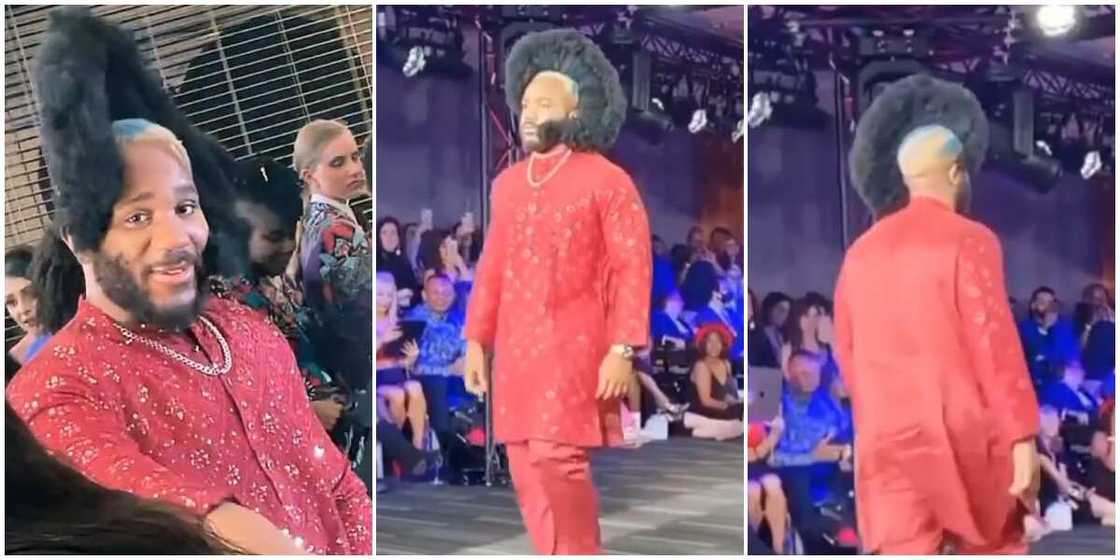 Kiddwaya walks the runway during London Fashion week Kiddwaya walks the runway during London Fashion week