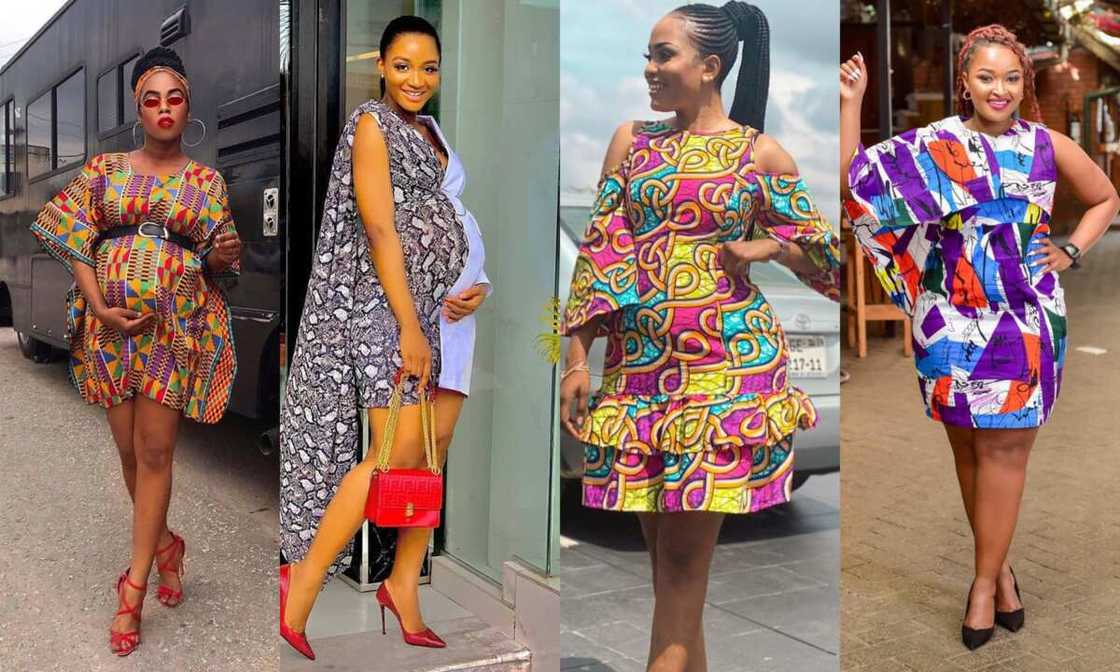 short ankara gown styles for pregnant ladies