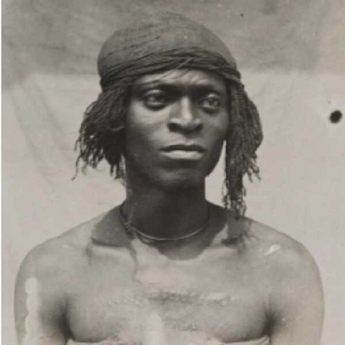 Photo of a man with dreadlocks. Photo of a man with dreadlocks.