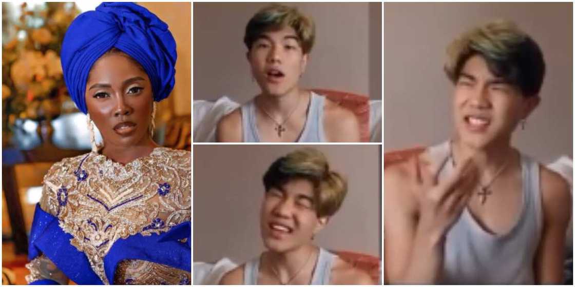 Oyinbo Man Surprises Nigerians, Perfectly Speaks Yoruba As He Sings Tiwa Savage’s Hit Song, Somebody’s Son Oyinbo Man Surprises Nigerians, Perfectly Speaks Yoruba As He Sings Tiwa Savage’s Hit Song, Somebody’s Son