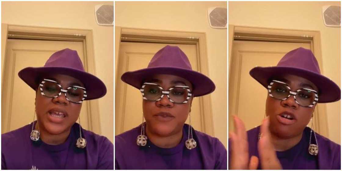 Actress Stella Damasus reacts. Actress Stella Damasus reacts.