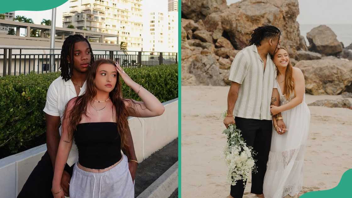 Teilor Grubbs with her boyfriend Kye Lamont. Teilor Grubbs with her boyfriend Kye Lamont.