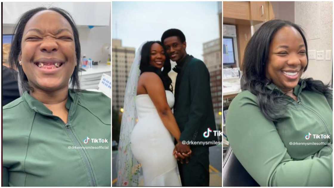 Teeth transformation/lady smiled again. Teeth transformation/lady smiled again.