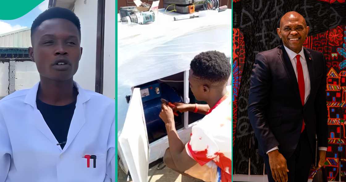 Nigerian businessman gives $5,000 to graduate Oyekunle Michael who built a fuelless generator