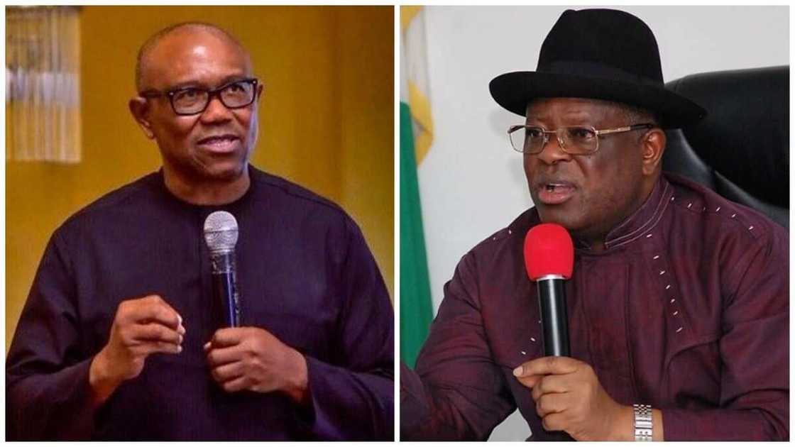 Peter Obi, David Umahi, APC, Labour Party, 2023 presidential election Peter Obi, David Umahi, APC, Labour Party, 2023 presidential election