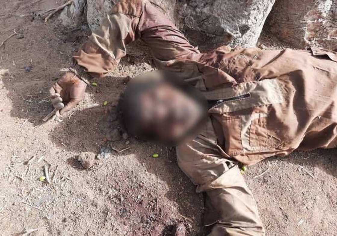 Sojojin Najeriya sun kashe 'yan Boko Haram fiye da 100 yayin wani gumurzu a Yobe (Hotuna) Sojojin Najeriya sun kashe 'yan Boko Haram fiye da 100 yayin wani gumurzu a Yobe (Hotuna)