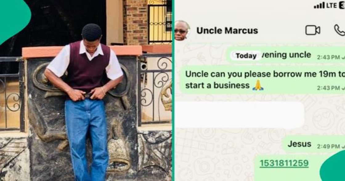 Man asks his uncle for N19 million, shares his reply.