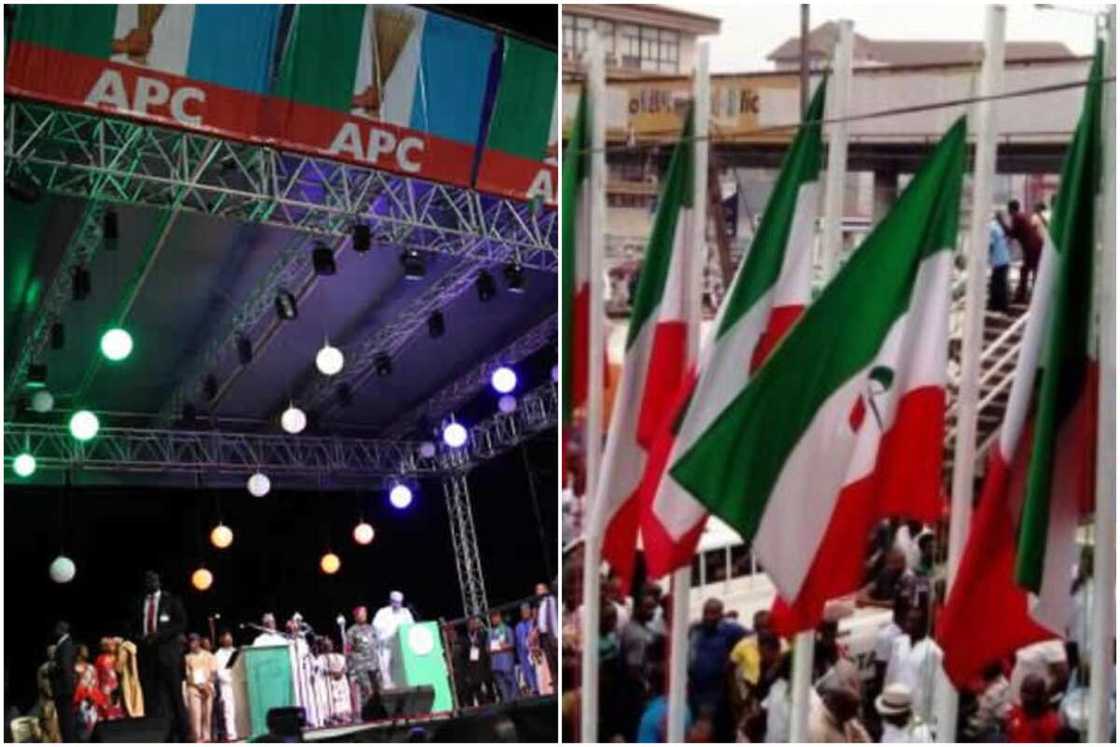 States controlled by APC, PDP States controlled by APC, PDP