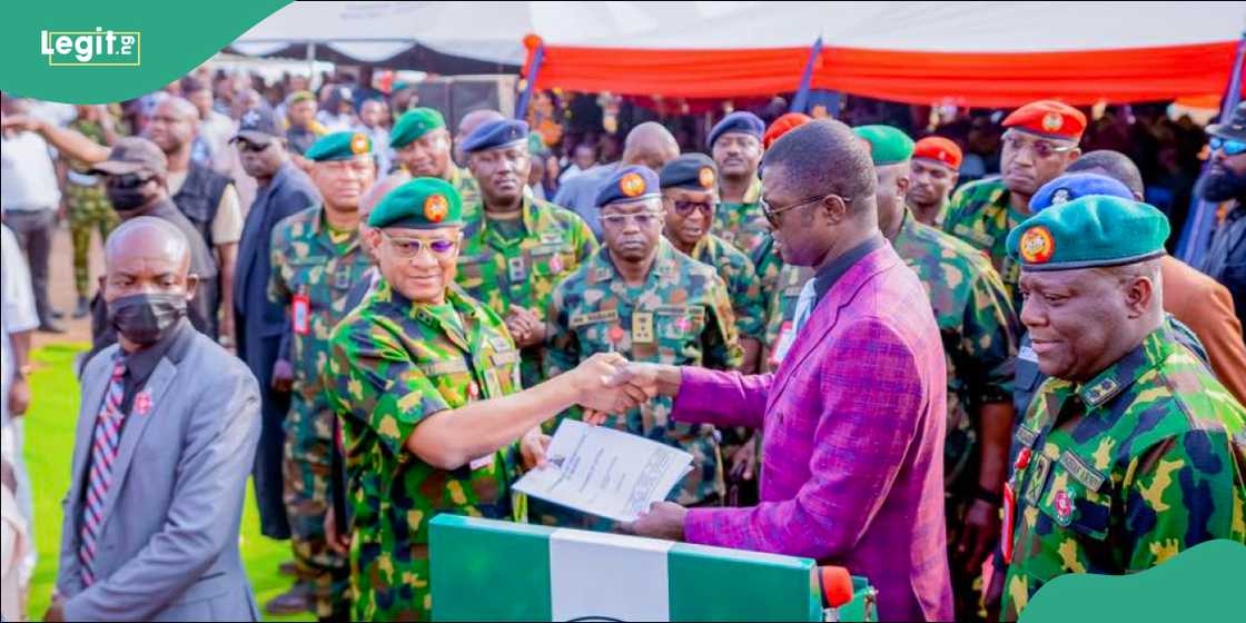 Soldiers’ refurbished accommodation at Port Harcourt Barracks, Rivers State.