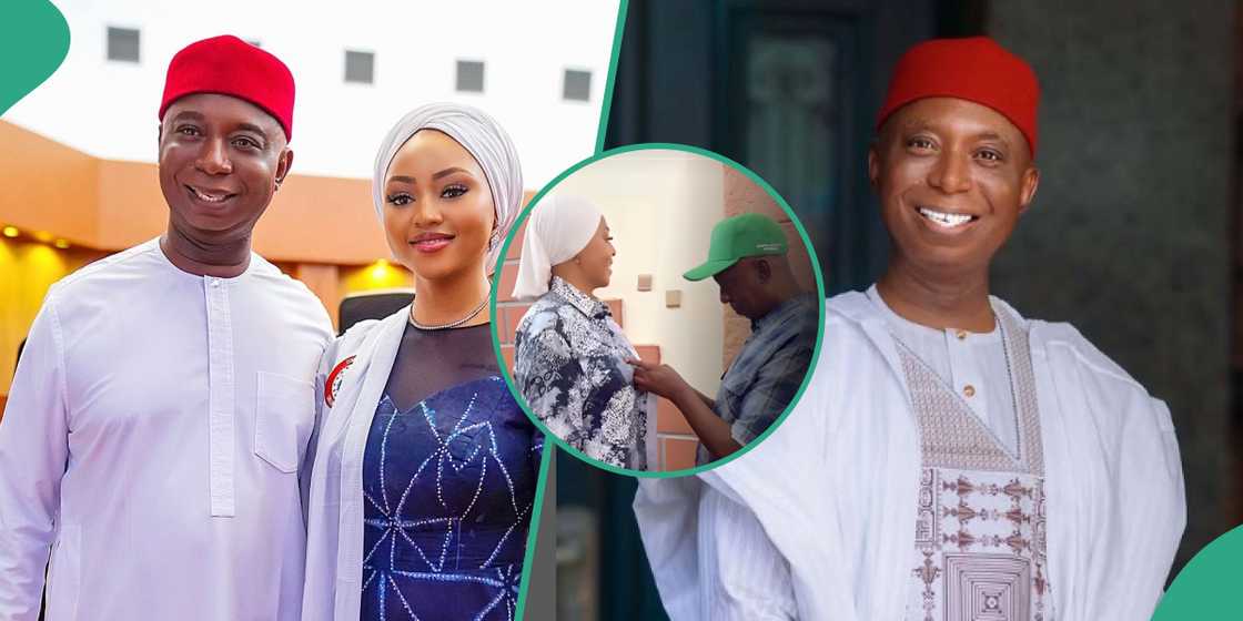 Regina Daniels and husband Ned Nwoko taunt critics as billionaire dresses wife up Regina Daniels and husband Ned Nwoko taunt critics as billionaire dresses wife up