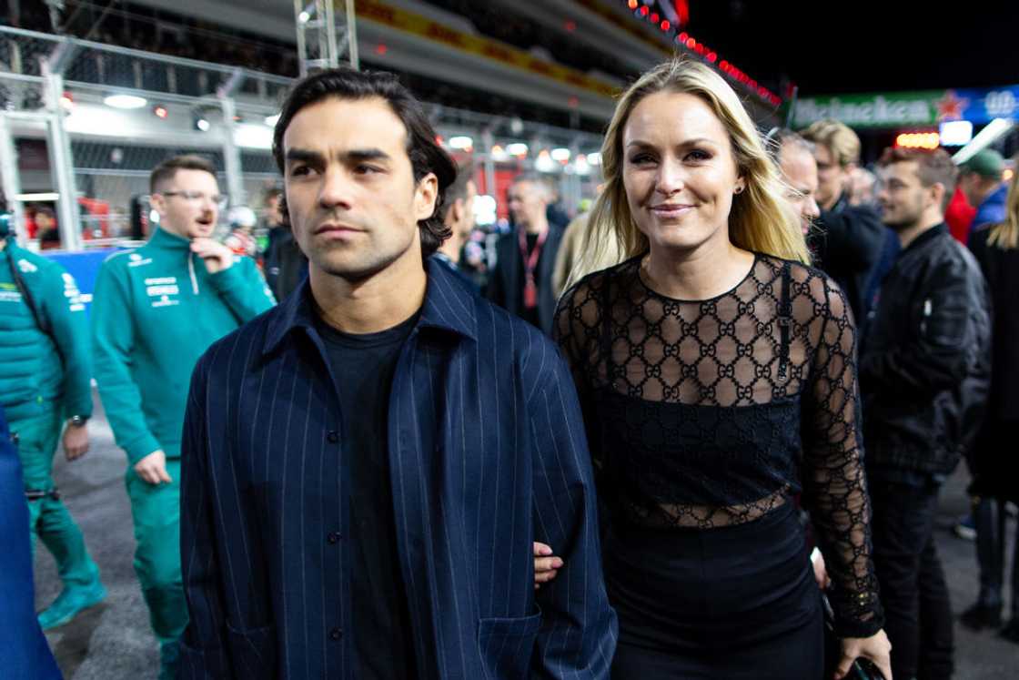 Former US World Cup alpine ski racer Lindsey Vonn with boyfriend Diego Osorio