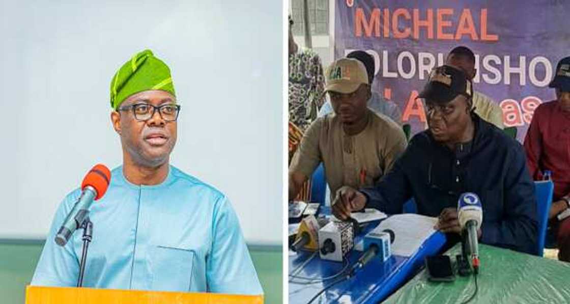 Gwamna Makinde da ɗan takarar SDP. Gwamna Makinde da ɗan takarar SDP.