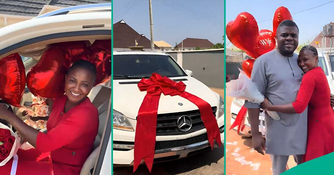 Woman Gets New Mercedes Benz as 9th Wedding Anniversary Gift From Hubby, Video Trends Woman Gets New Mercedes Benz as 9th Wedding Anniversary Gift From Hubby, Video Trends