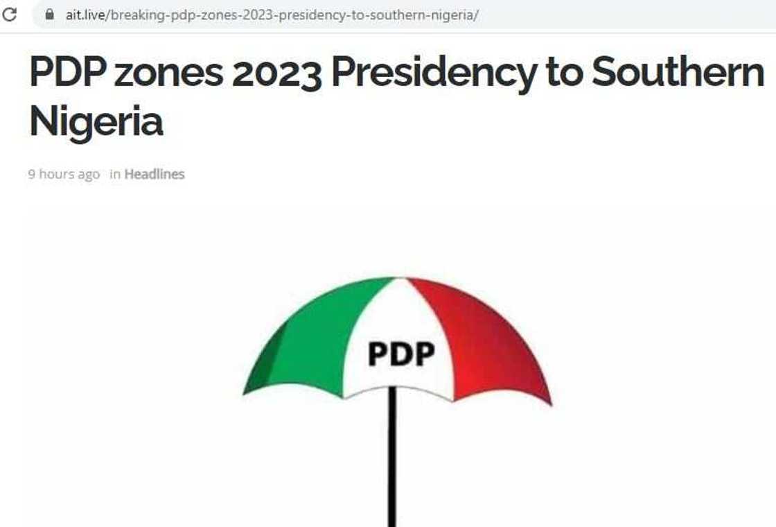 FACT CHECK: PDP Has Not Zoned Presidency to the South FACT CHECK: PDP Has Not Zoned Presidency to the South