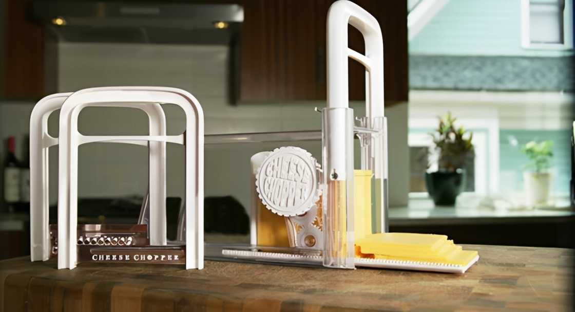 The Cheese Chopper on a counter The Cheese Chopper on a counter