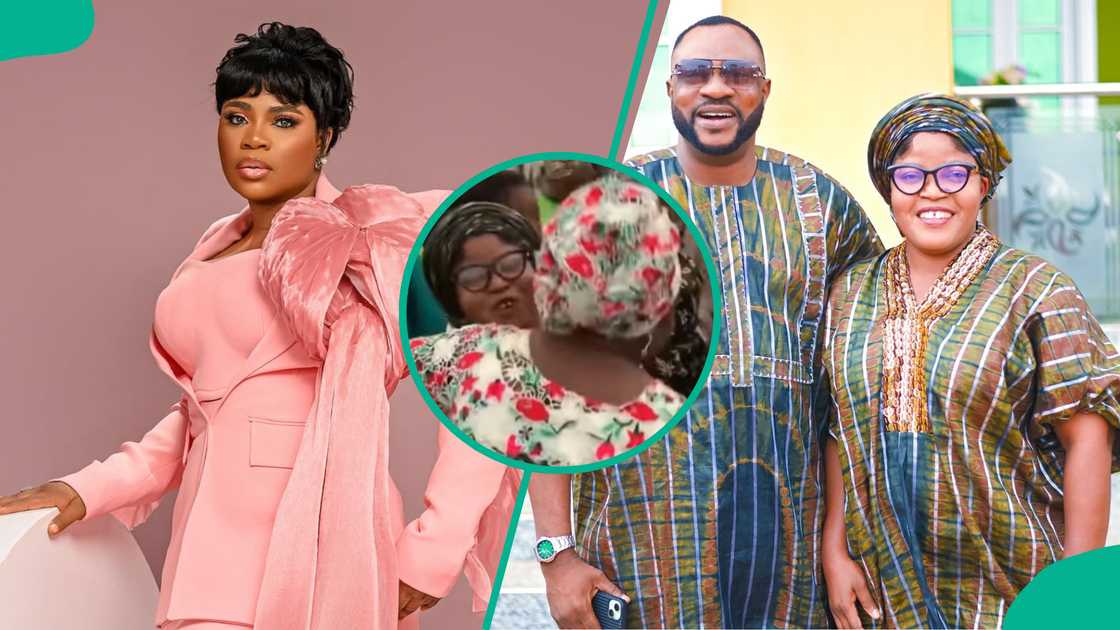 Odunlade Adekola's wife and Eniola Ajao trends during his dad's burial. Odunlade Adekola's wife and Eniola Ajao trends during his dad's burial.